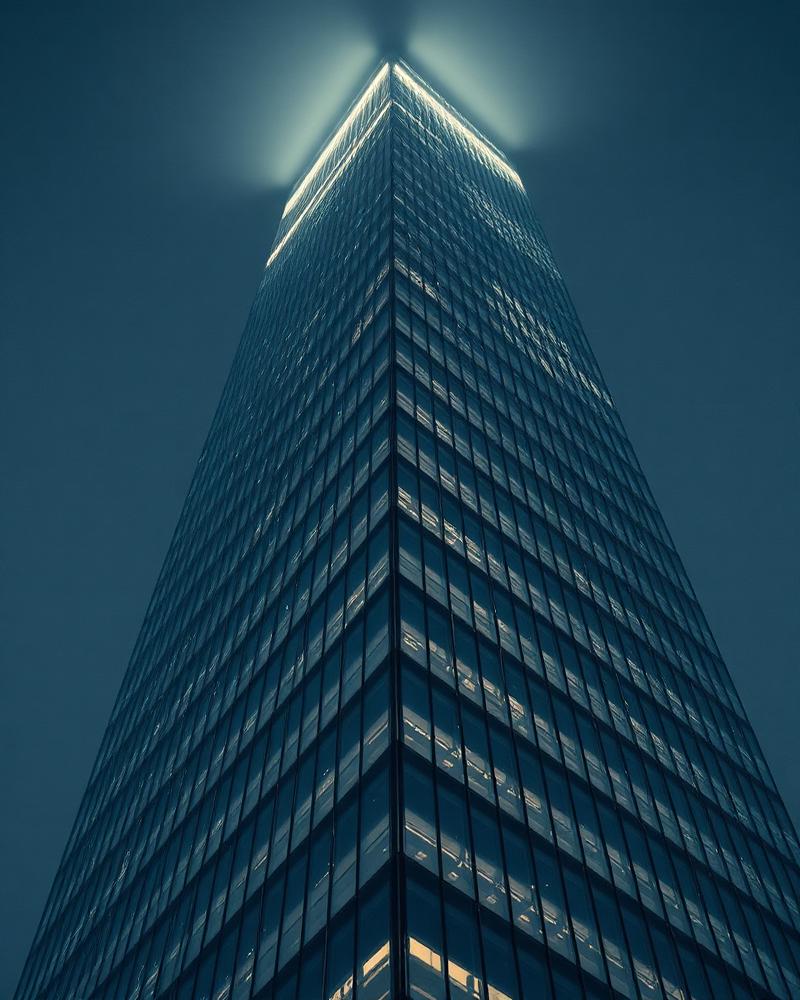 Modern skyscraper facade detail